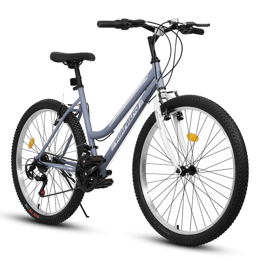 Womens Girls 26 Inch Mountain Bike, 21 Speed