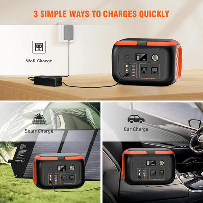 Portable Power Station, 110V AC Outlets Solar Generator