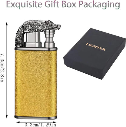Cool Magic Crocodile Dual Flame Windproof Torch Lighter