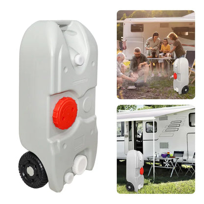 40L Portable RV Water Tank with Wheels