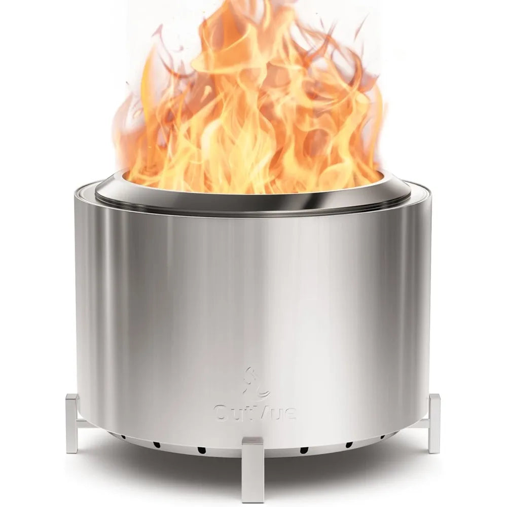 22-inch Stainless Steel Smokeless Fire Pit