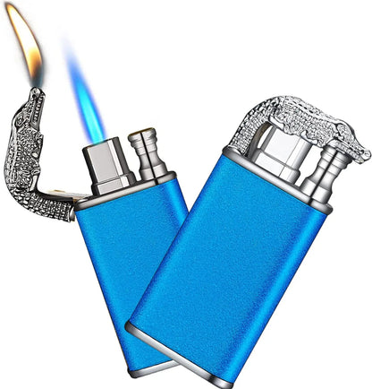Cool Magic Crocodile Dual Flame Windproof Torch Lighter