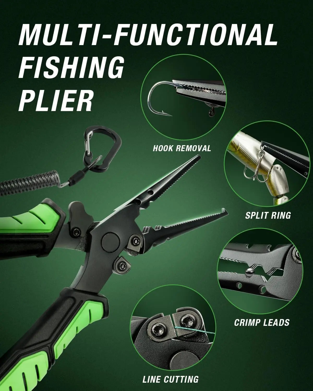 Graphite Telescoping Fishing Pole Portable Travel Kit
