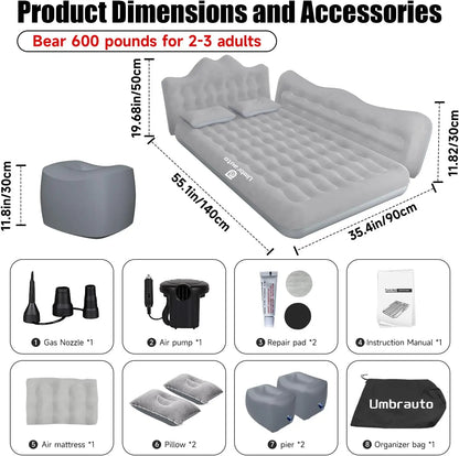 Inflatable Air Mattress for Backseat