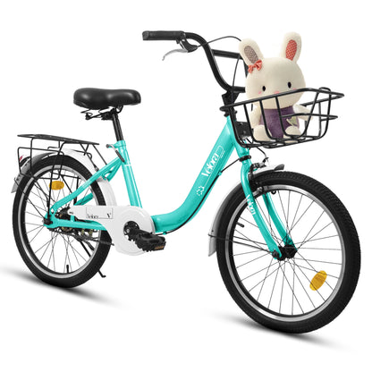 20 Inch 1 Speed Kids Bicycle with Basket