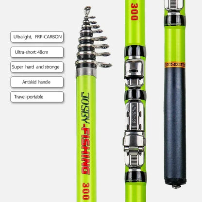 Telescopic Carbon Fiber Mini Fishing Rod 3M 2.7M 2.4M 2.1M 1.8M 1.5M