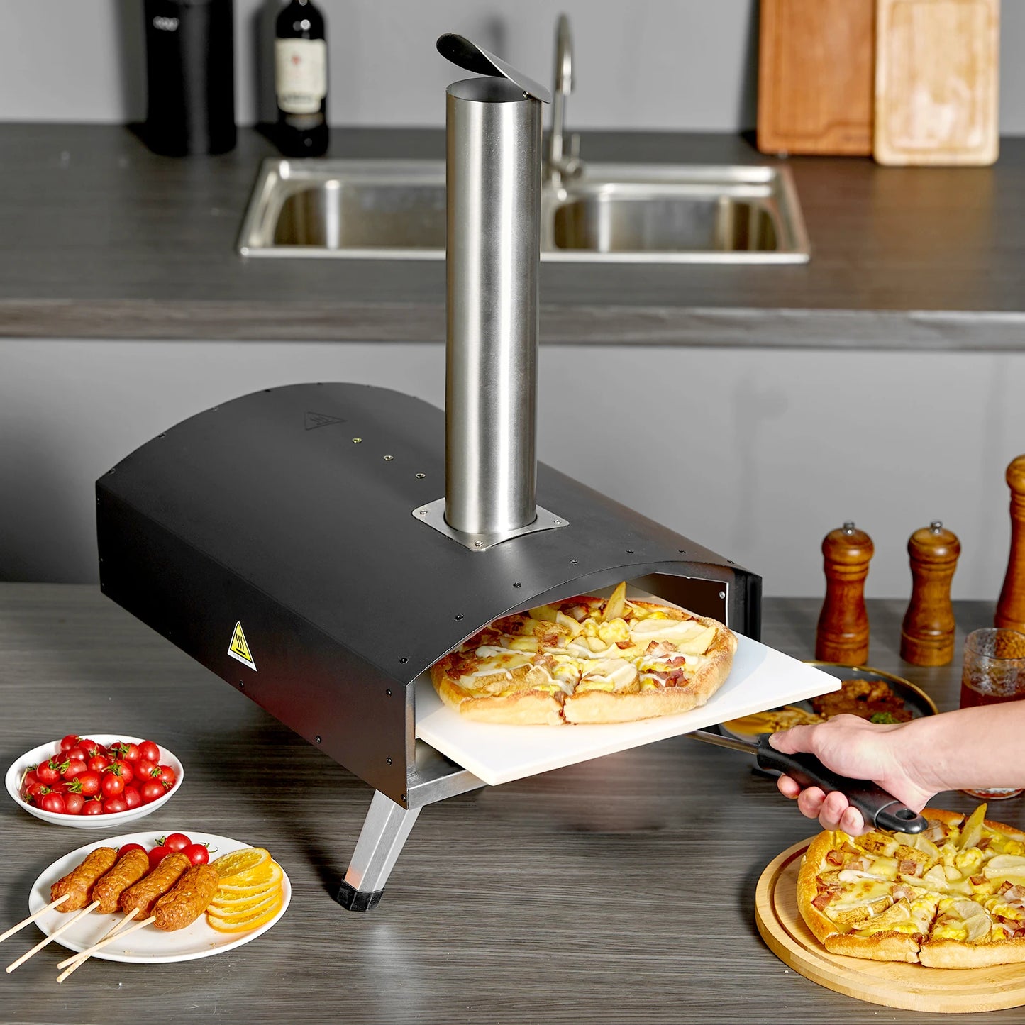 Portable Outside Stainless Steel 12inch Oven