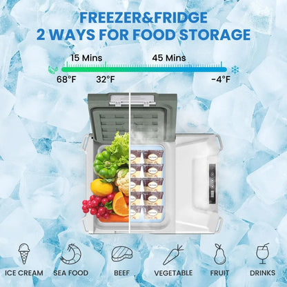 High quality 12/24V DC 110~240 Volt AC Volt Portable Refrigerator