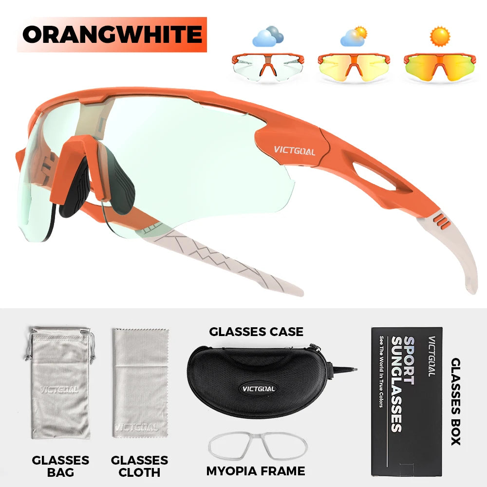 Photochromic Sunglasses UV400 Protection Bicycle Eyewear