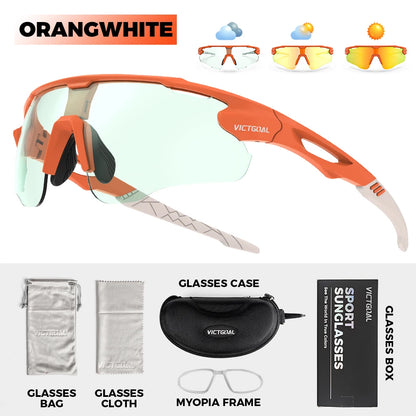Photochromic Sunglasses UV400 Protection Bicycle Eyewear