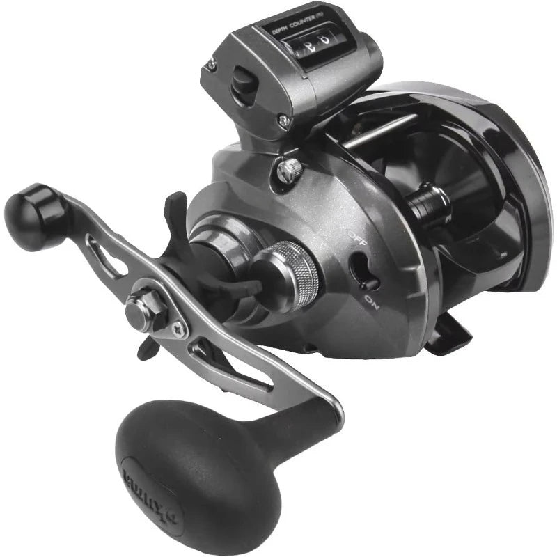 Low Profile Line Counter Graphite Frame Trolling Reel
