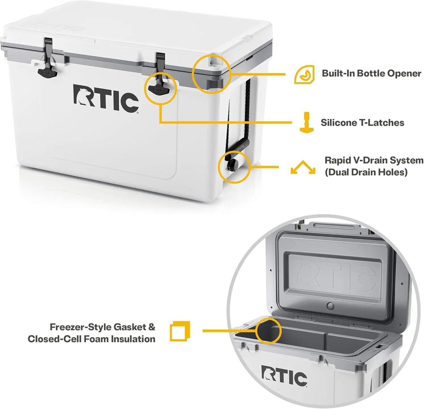 Hard Cooler Insulated Portable Ice Chest Box
