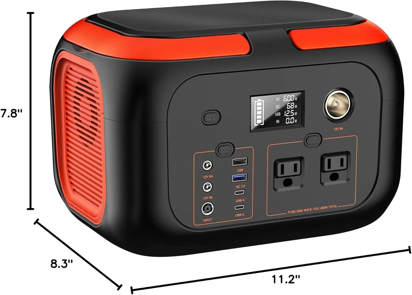 Portable Power Station, 110V AC Outlets Solar Generator