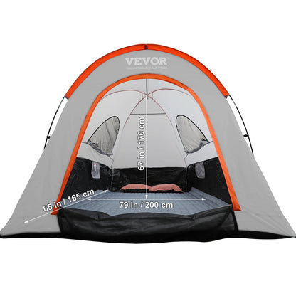 Waterproof Double Layer Truck Bed Tent with Rain Layer 6.4-6.7'/5.5-6'