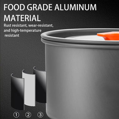 3pcs Portable Camping Cookware Set