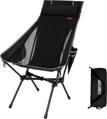 Portable High Back Camping Chair, Support Heavy Duty 440 lbs