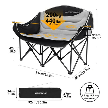 Oversized Outdoor Couch Double Folding Camping Chair