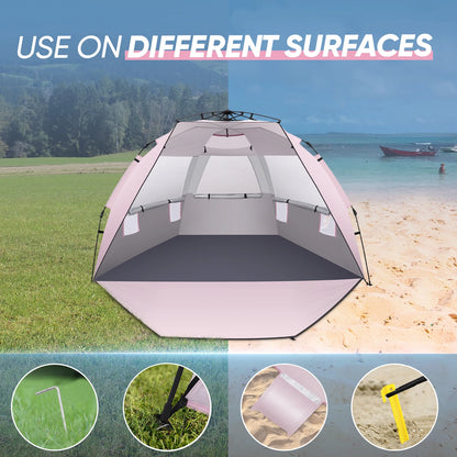 Pop up Beach Tent Easy Setup Canopy