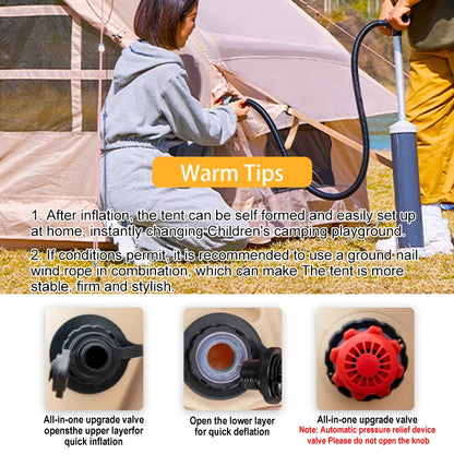 Inflatable Tent for Camping - 6-8 Person with Stove