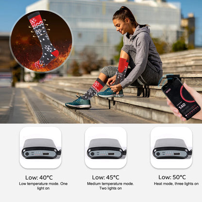 Rechargeable Heated Socks for Men Women
