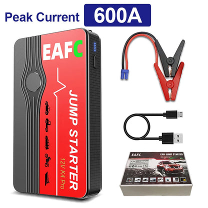 2000A Portable 12V Car Jump Starter with LED Light