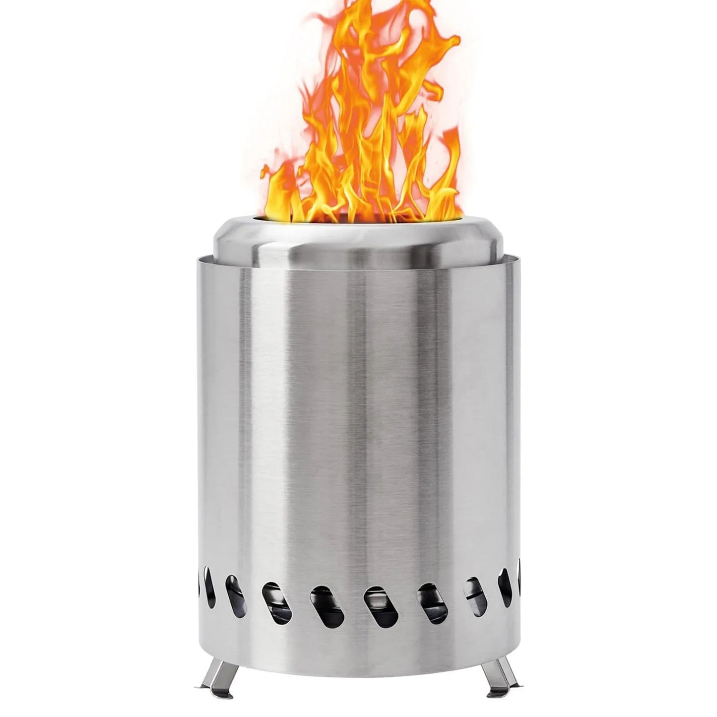 Portable Small Stainless-Steel Wood Burning Smokeless Firepit