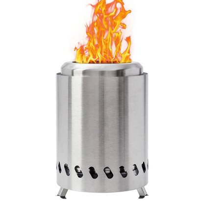 Portable Small Stainless-Steel Wood Burning Smokeless Firepit