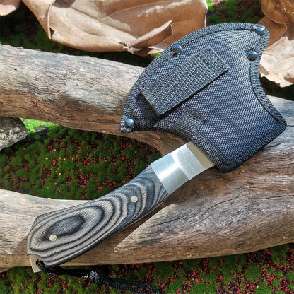 Wooden Handle Stainless Steel Blade Survival Axe