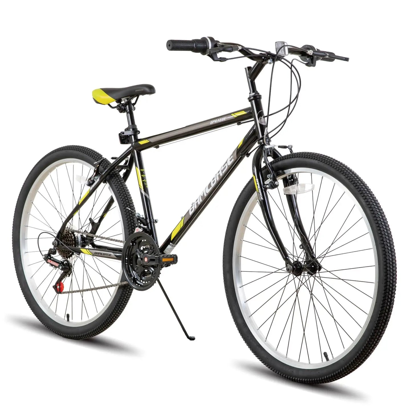 Mountain Bike for Men Women, 21 Speeds High-Carbon Steel Frame