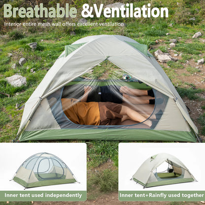 Ultralight  2 Person Double Layer Waterproof Portable Tent