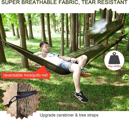 Portable Hammock with Rain Shelter