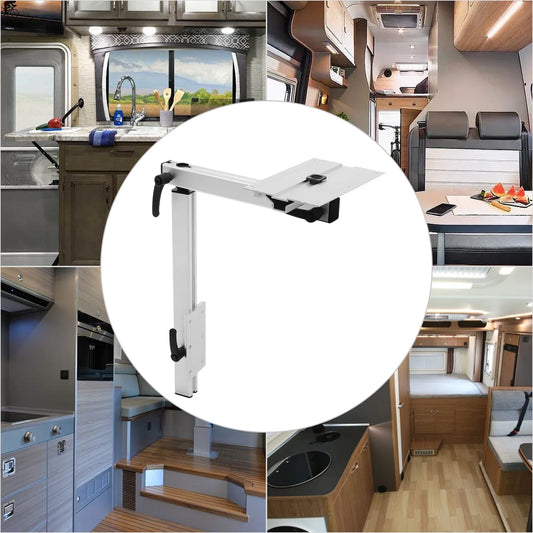 RV 360°Silver Aluminum Rotatable Table Leg Support