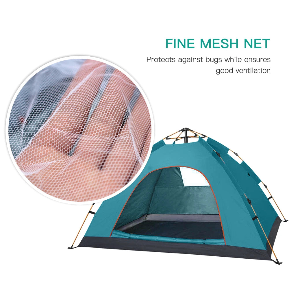 Portable Pop Up Tent Water-resistant 1-2 / 3-4 People