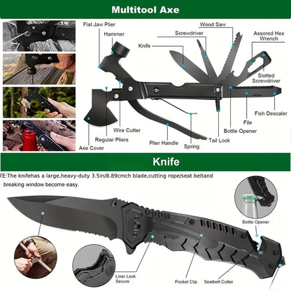 Survival Tool Set Multifunctional Self-defense Supplies and First Aid Kit