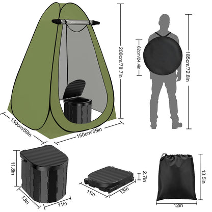 Camping Toilet Pop up Privacy Tent Adult Large