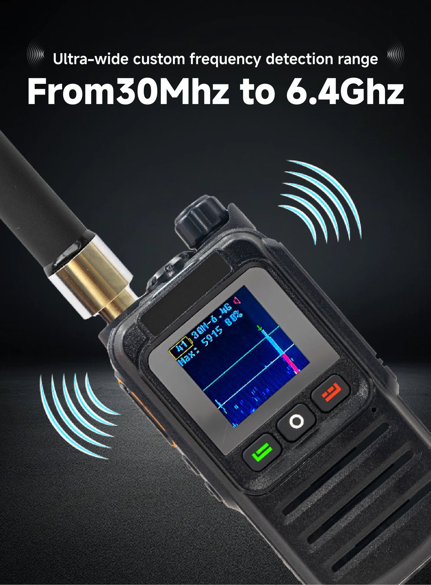 Handheld UAV Multi-band Detector Detection Distance 1-3KM