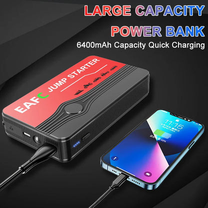 2000A Portable 12V Car Jump Starter with LED Light