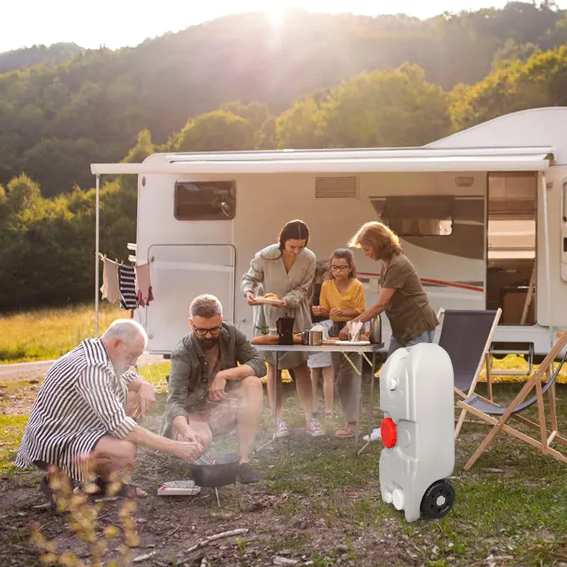 40L Portable RV Water Tank with Wheels