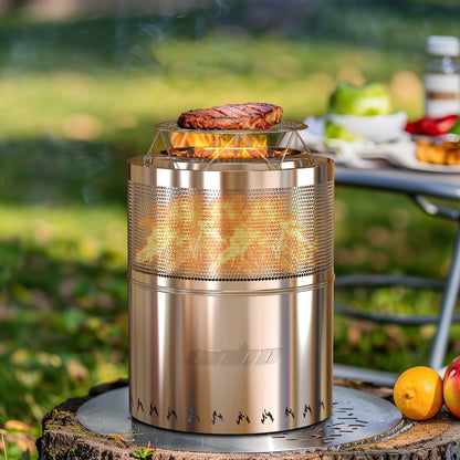 Outdoor Stainless Steel Fire Pit Stove