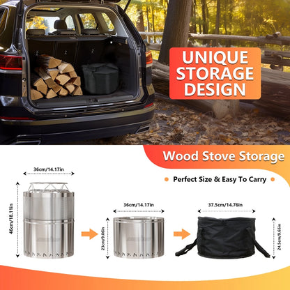Outdoor Stainless Steel Fire Pit Stove