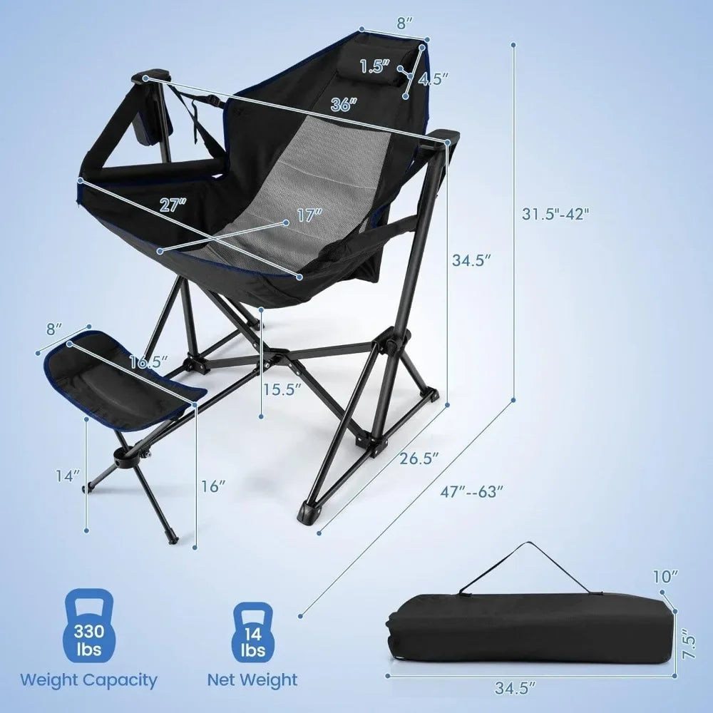 Hammock Camping Chair with Footrest