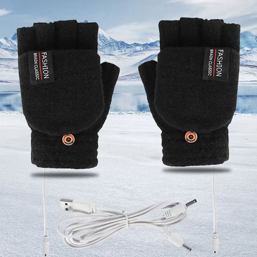 USB Electric Heated Gloves Adjustable Temperature