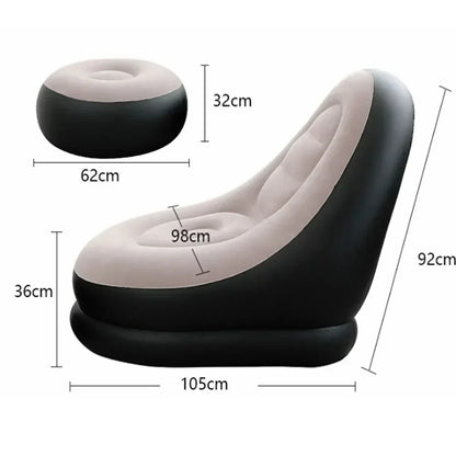 Inflatable Chair with Footstool