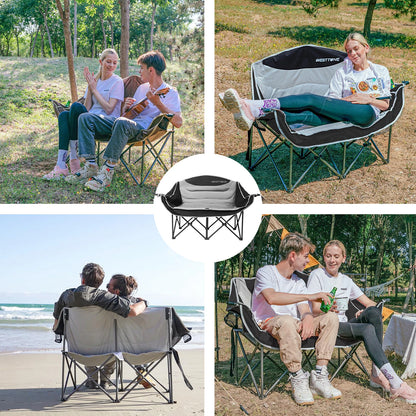 Oversized Outdoor Couch Double Folding Camping Chair