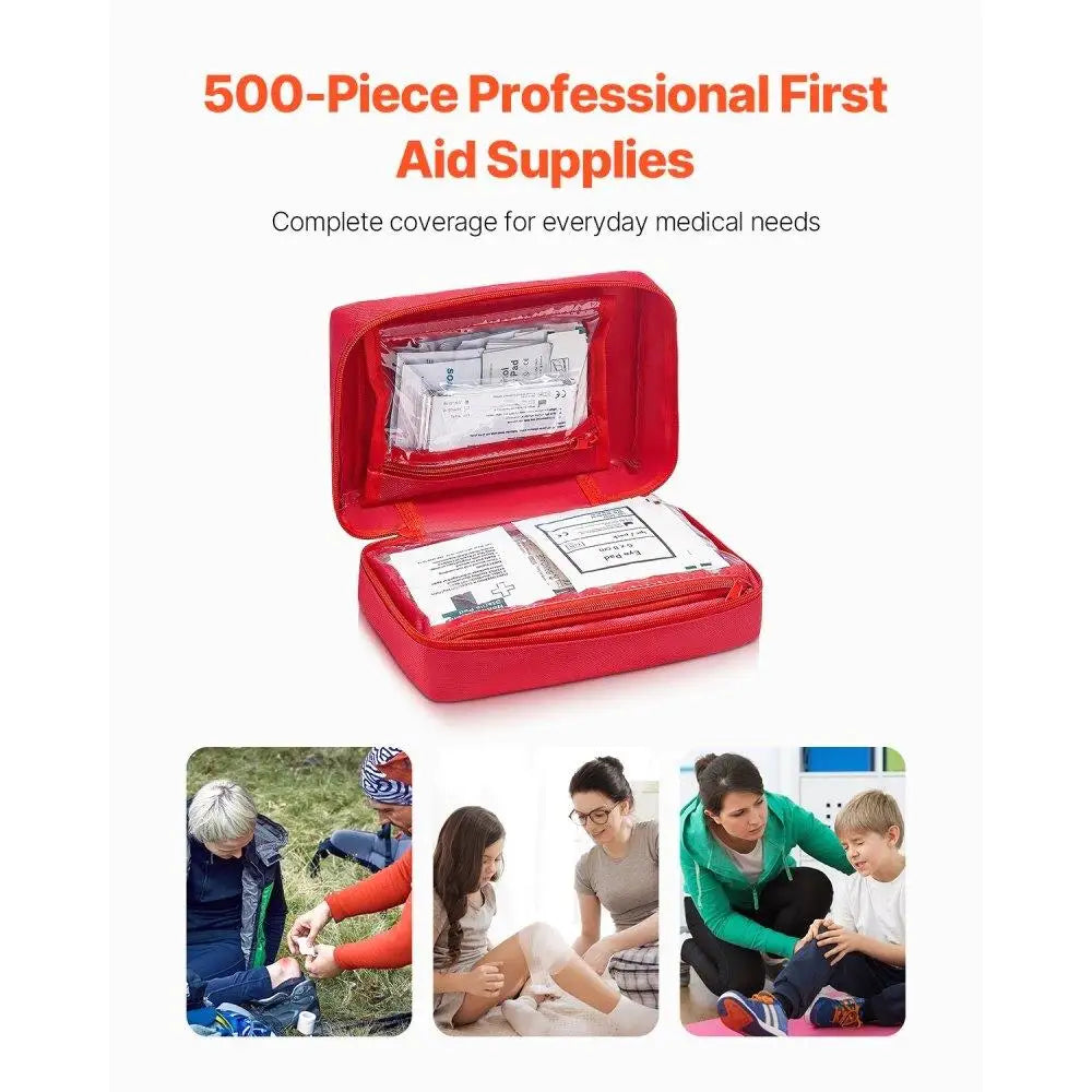 500-Piece Emergency First Aid Supplies Bag