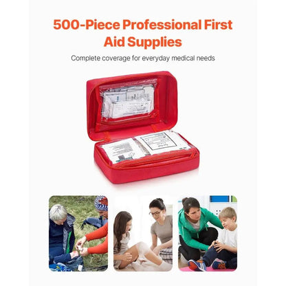 500-Piece Emergency First Aid Supplies Bag