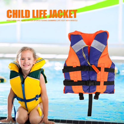 Life Jacket Wear-resistant with Whistle Reflective Strips