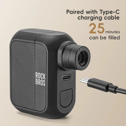 Portable Mini Electric Bicycle Pump 100PSI Type-C Rechargeable