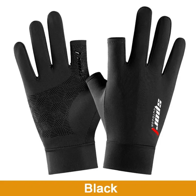 Ice Cool Anti-UV Men Women Fishing Gloves