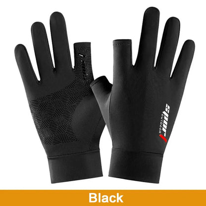 Ice Cool Anti-UV Men Women Fishing Gloves
